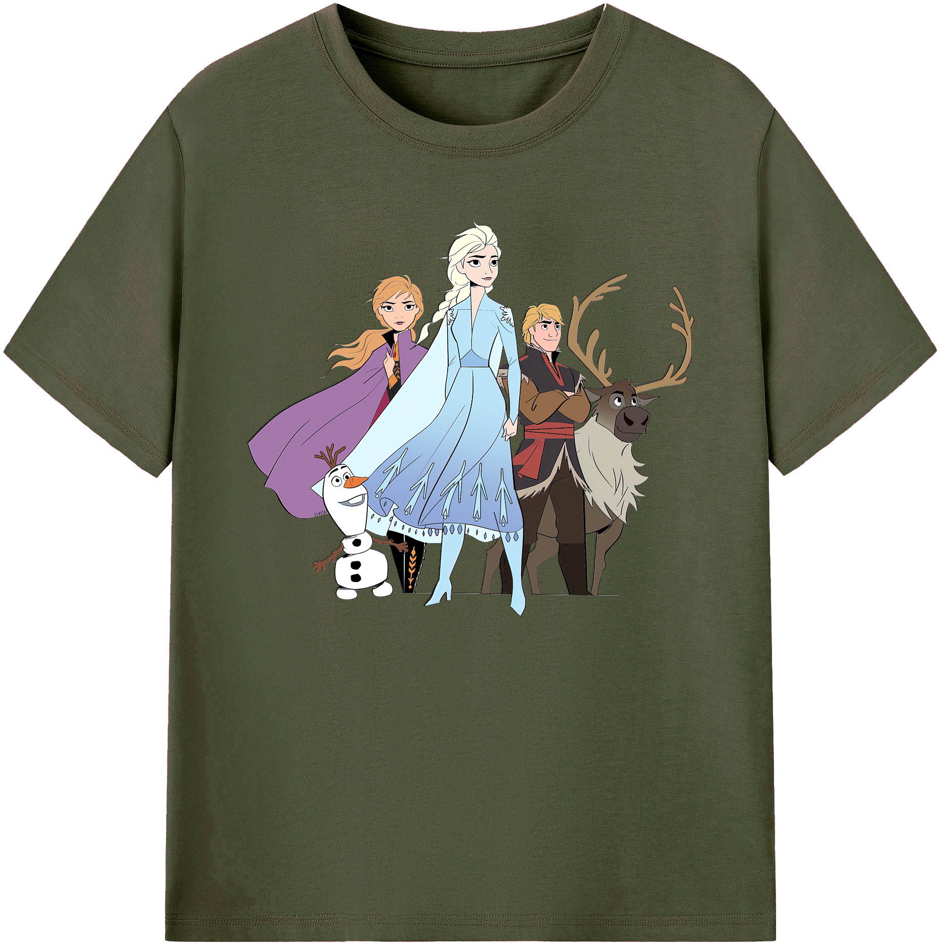 （画像用） アナと雪の女王 アンナ エルサ Frozen Anna Elsa 綿100％ メンズ半袖Tシャツ｜肌触りやわらか＆通気性